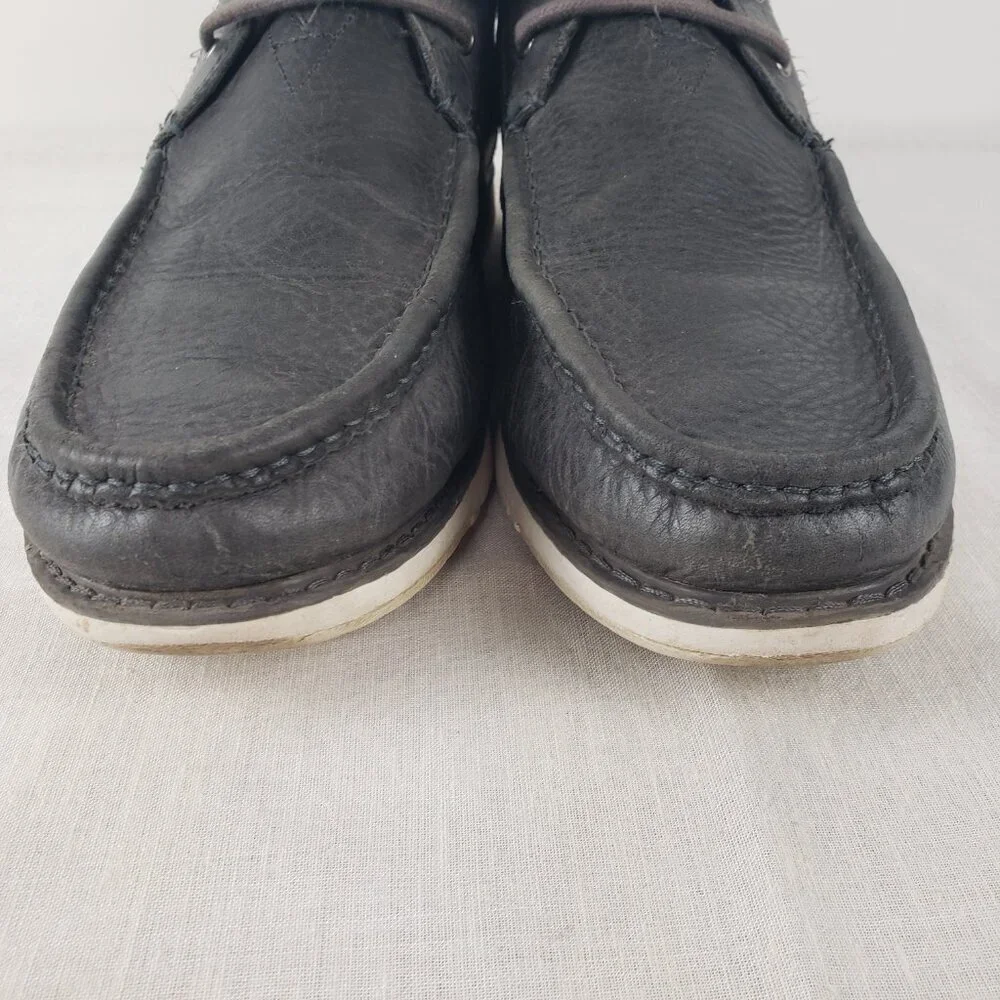 Toms Navi Moc Chukka Boots Mens Size 13 Gray Leather Casual  display picture 2